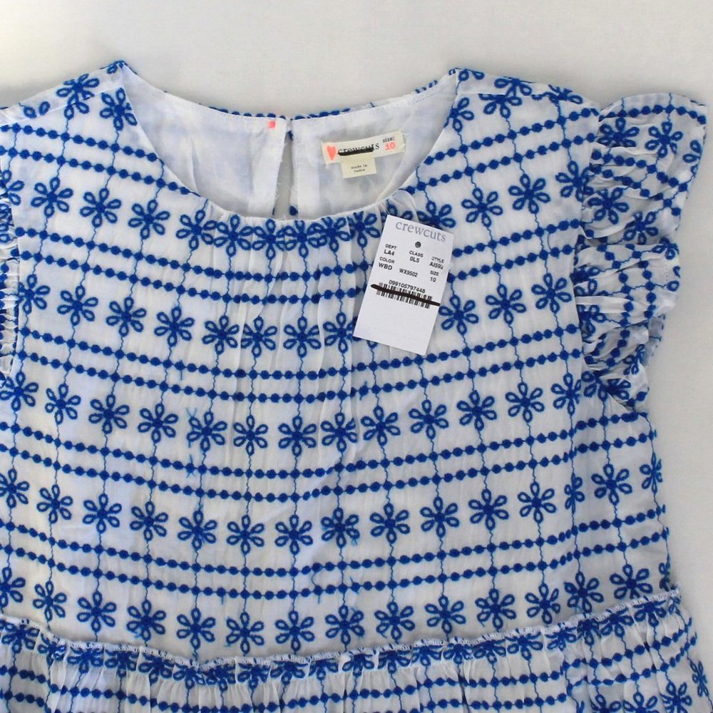 Crewcuts Tiered Eyelet Dress With Ruffle Details - Picture 3 of 5